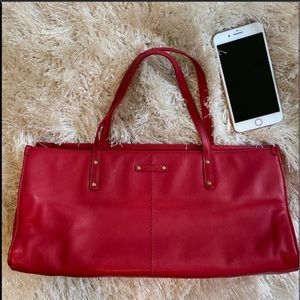Kate Spade Red Leather Satchel